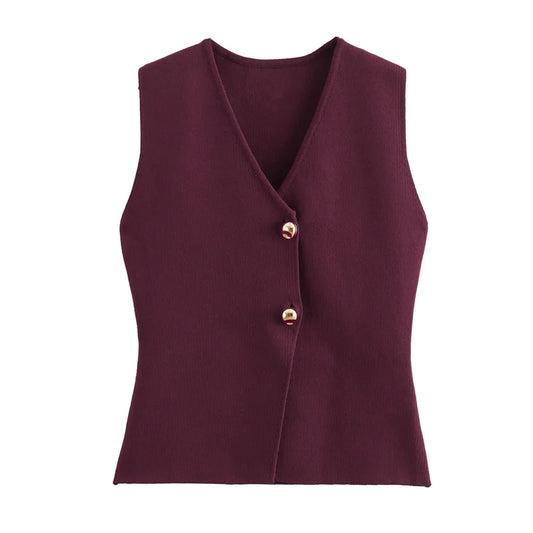 Sutton Knit Vest Top