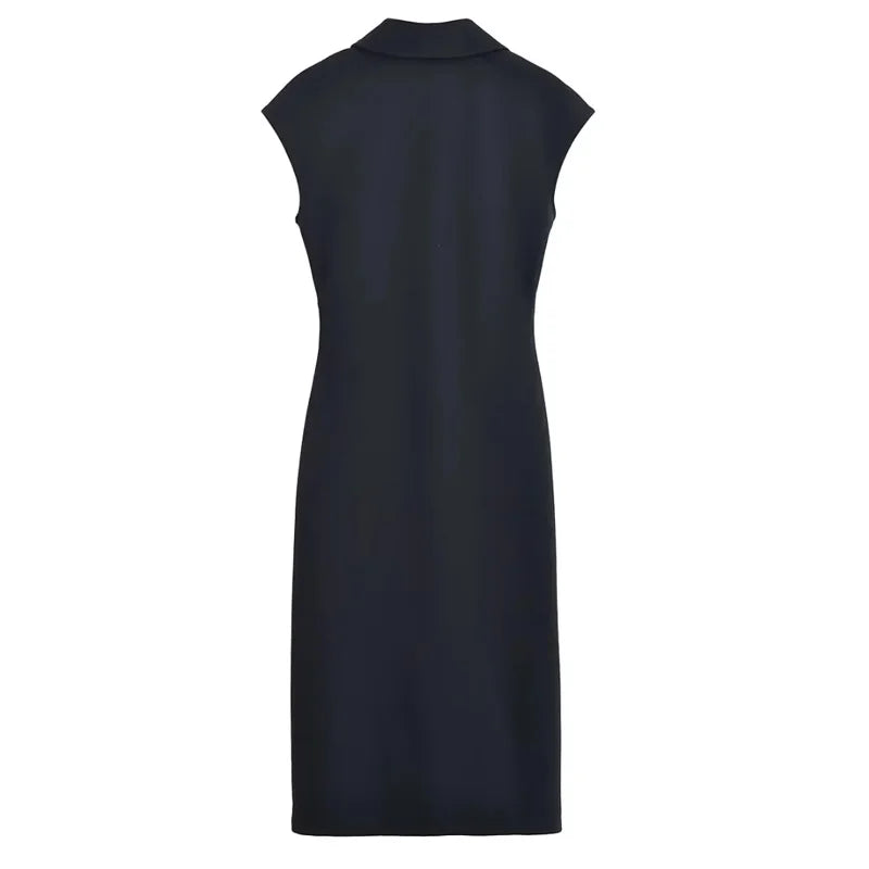 Felicity Button Midi Dress