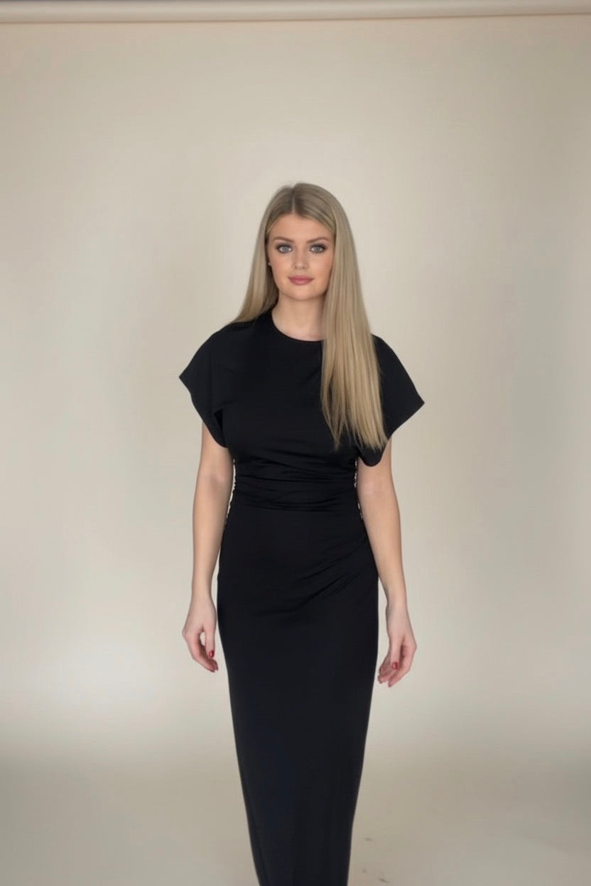 Aurelia Midi Dress - Black