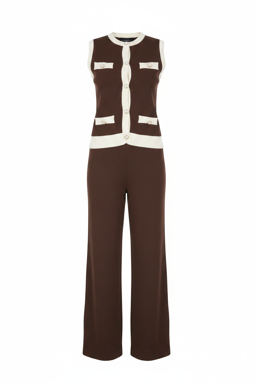Vivienne Knit Co-Ord - Brown