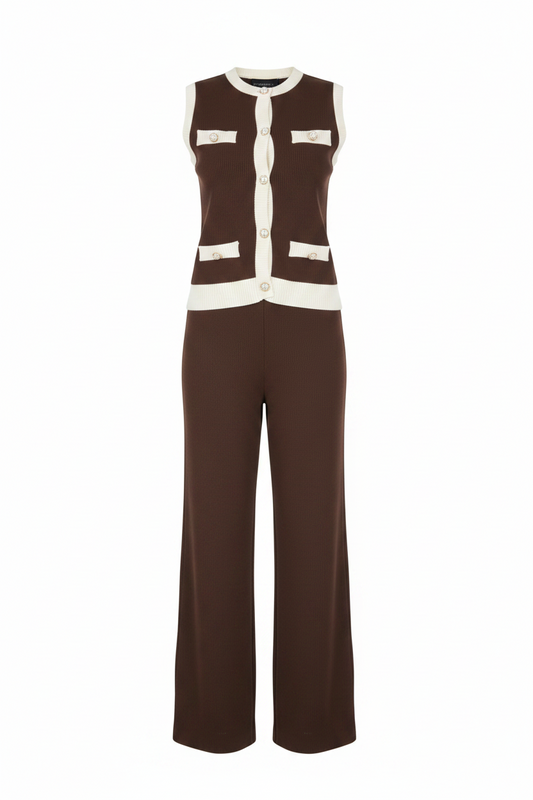 Vivienne Knit Co-Ord - Brown