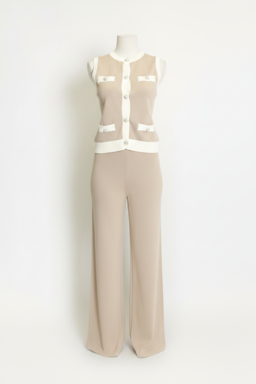 Vivienne Knit Co-Ord - Beige