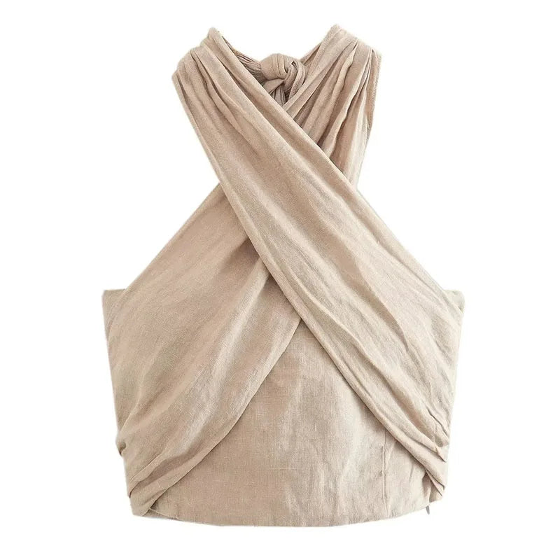 Rosie Linen Halter Top