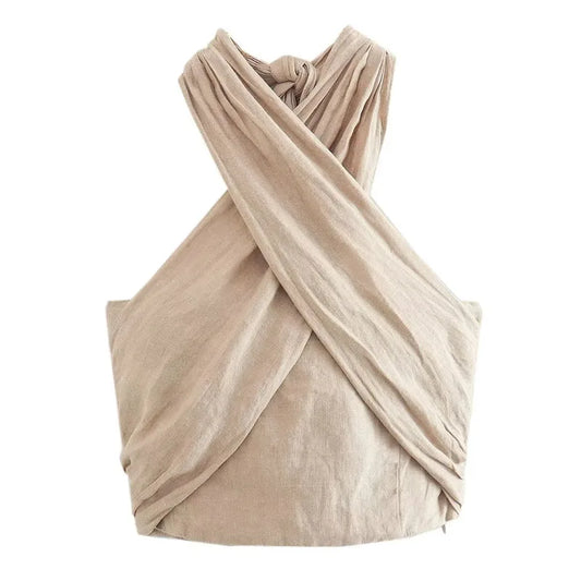 Rosie Linen Halter Top