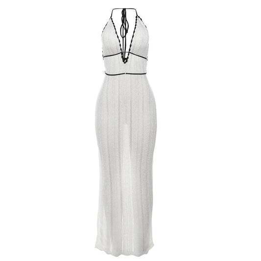 Tessa Crochet Halter Dress