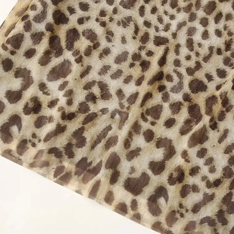 Lulu Leopard Print Skirt