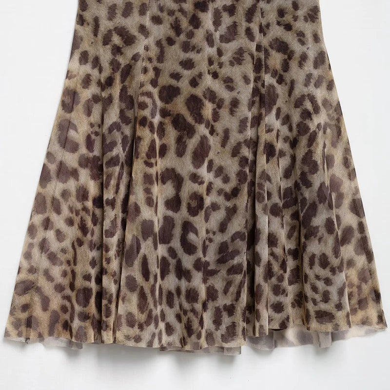 Maeve Leopard Print Mini Dress