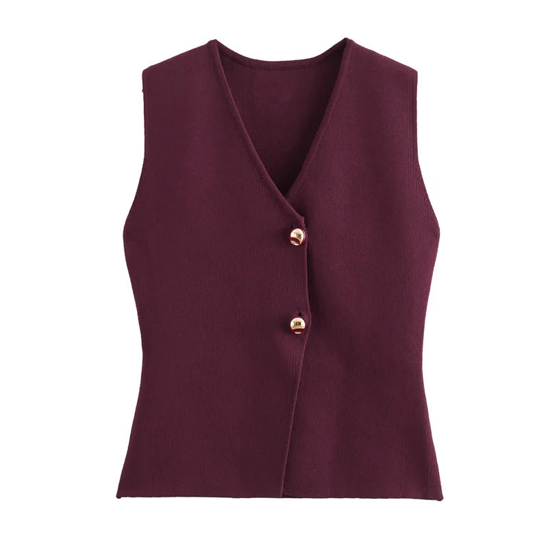 Sutton Knit Vest Top