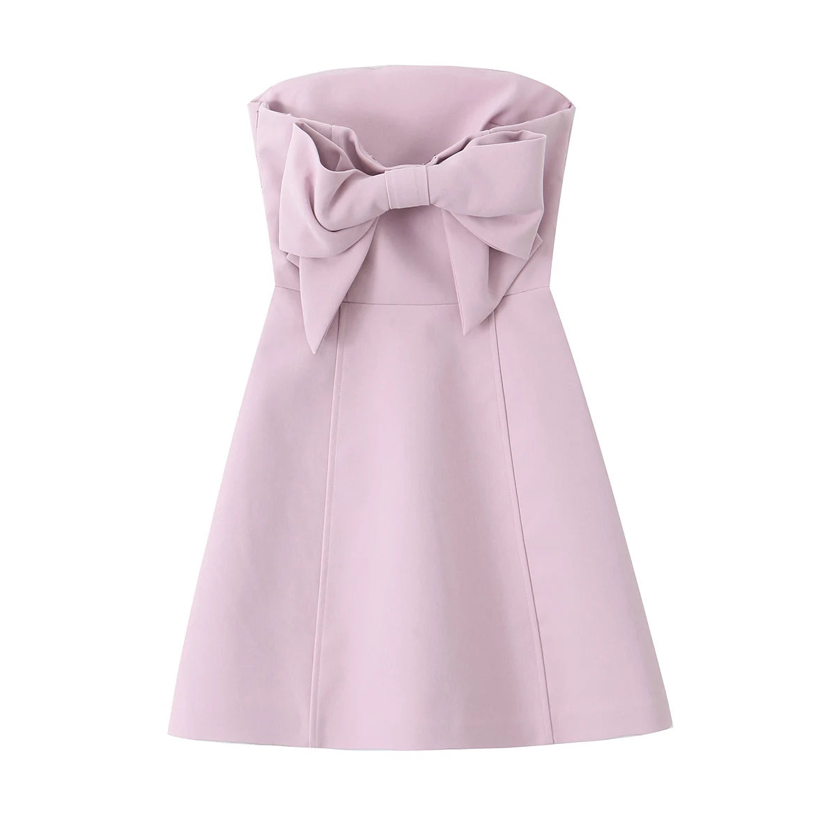 Olivia Strapless Bow A-Line Mini Dress