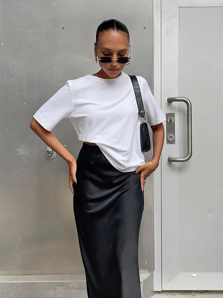 Helena Silk Maxi Skirt