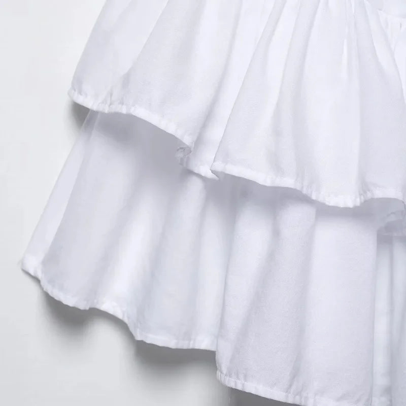 Daisy Halter Ruffle Mini Dress