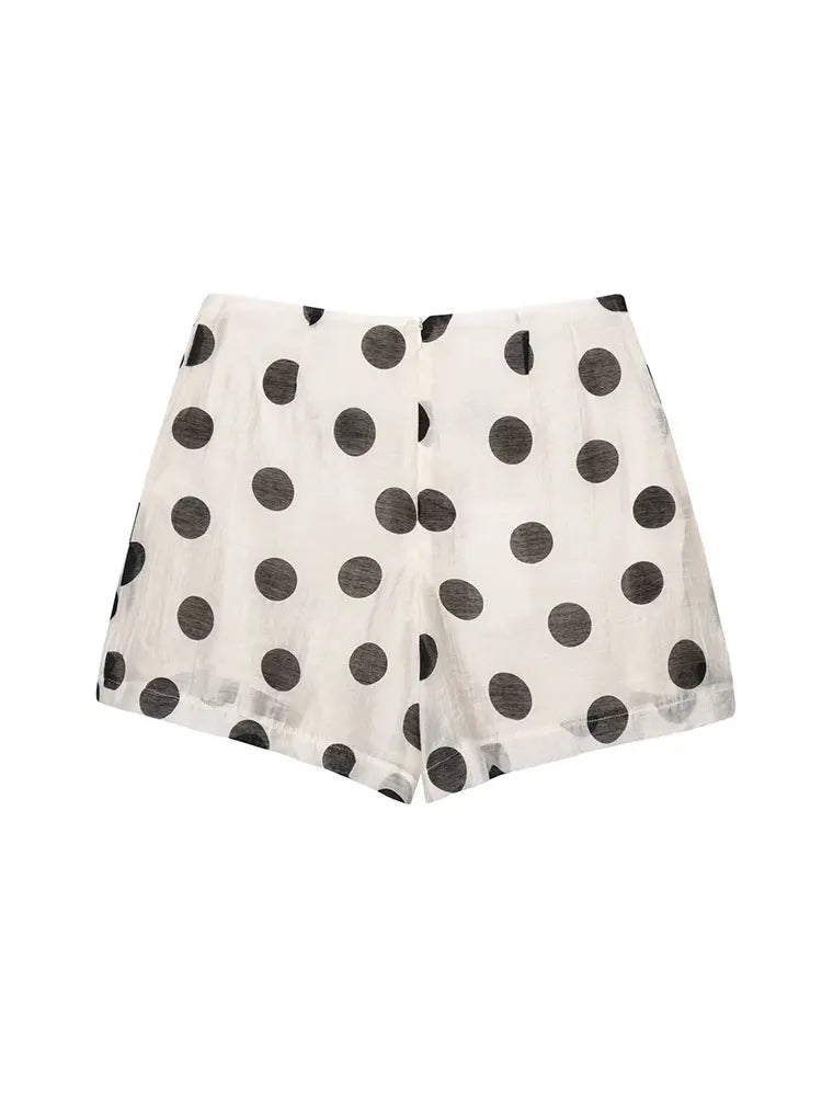 Chic Polka Dot Sophia Halter Co-Ord Set