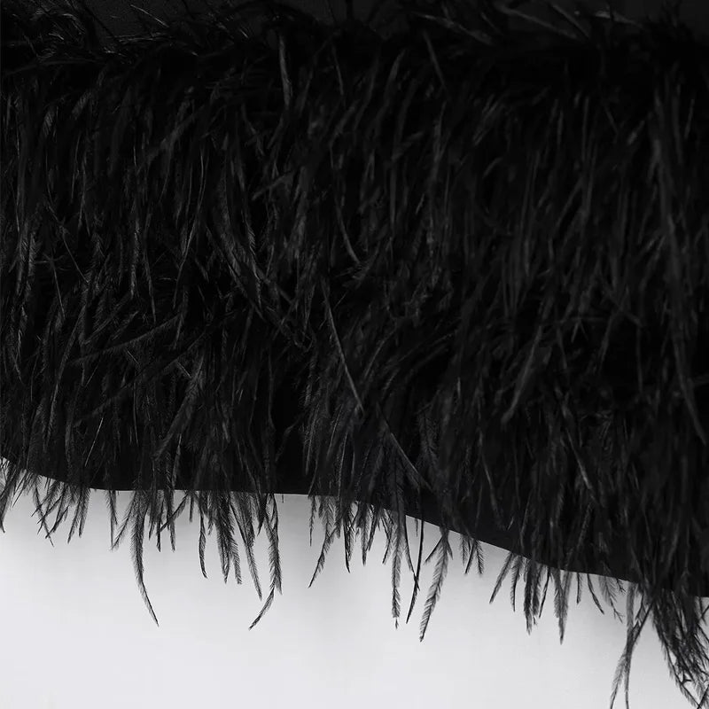 Tatiana Feathered Mini Dress