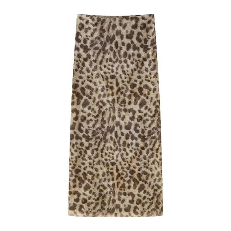Lulu Leopard Print Skirt
