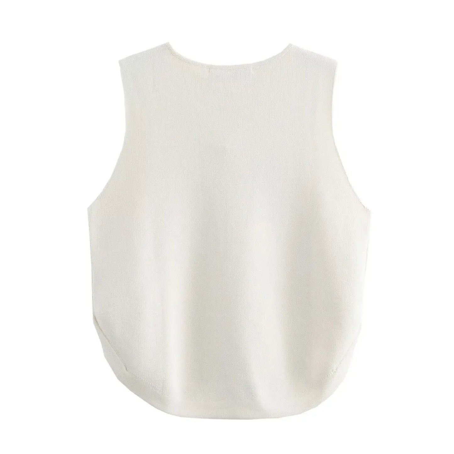 Lily Knitted Sleeveless Crop Top