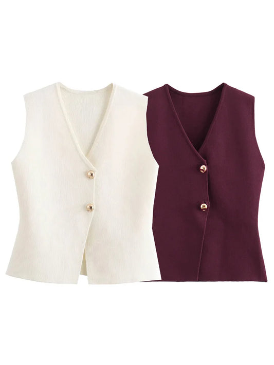 Sutton Knit Vest Top