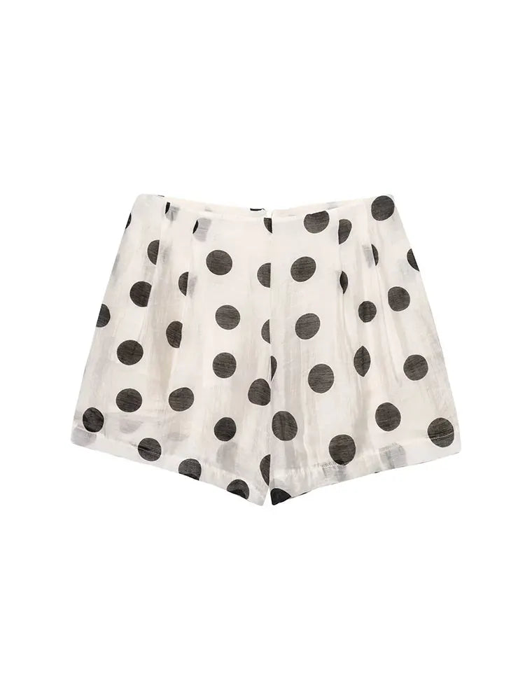 Chic Polka Dot Sophia Halter Co-Ord Set