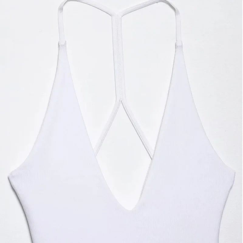Daisy Halter Ruffle Mini Dress