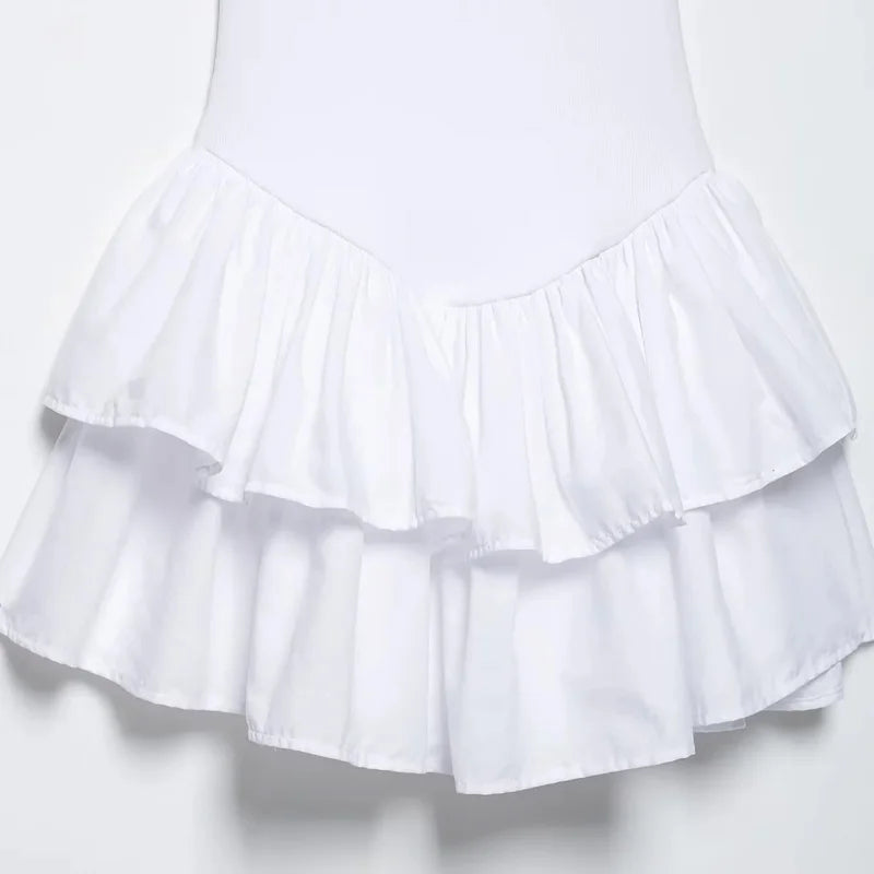 Daisy Halter Ruffle Mini Dress