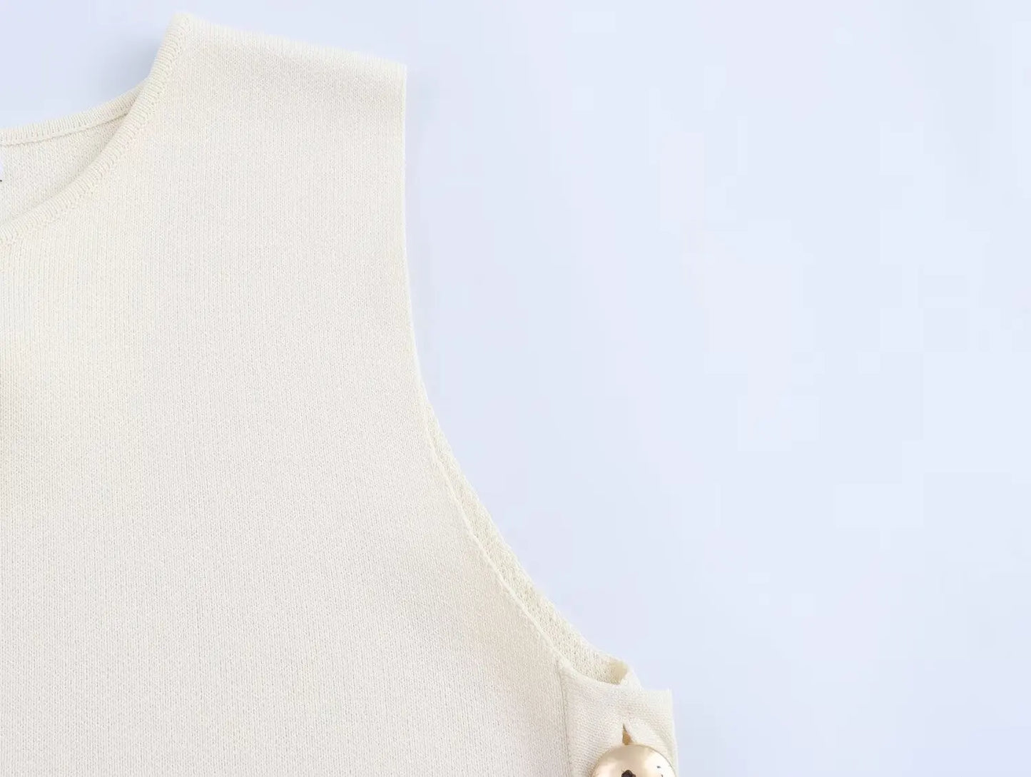 Lily Knitted Sleeveless Crop Top