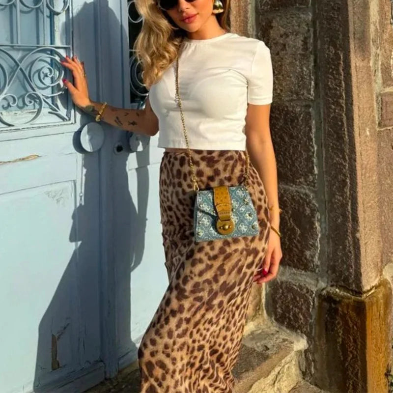Lulu Leopard Print Skirt