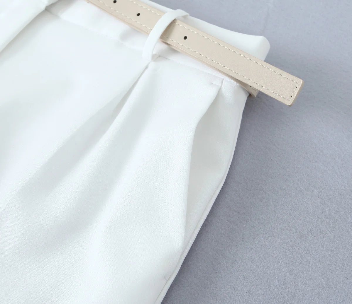 High-Waisted Pleated Amelie Shorts