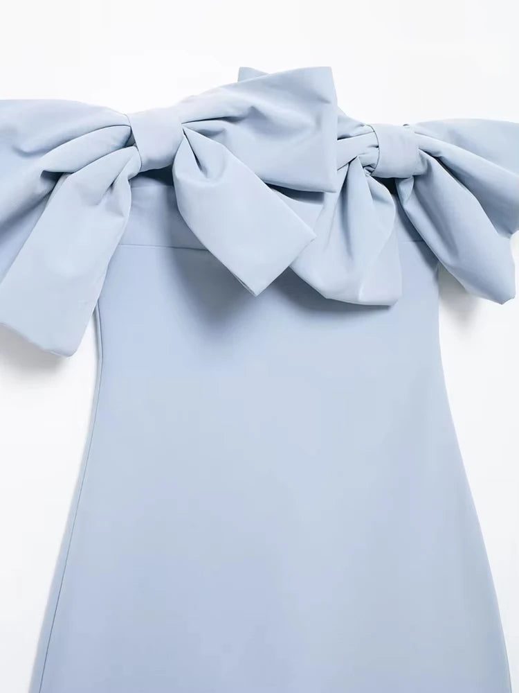 Adelaide Bow Strapless Mini Dress