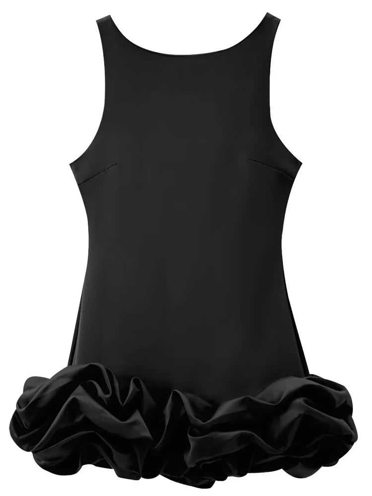 Georgia Ruffled Backless Bodycon Mini Dress