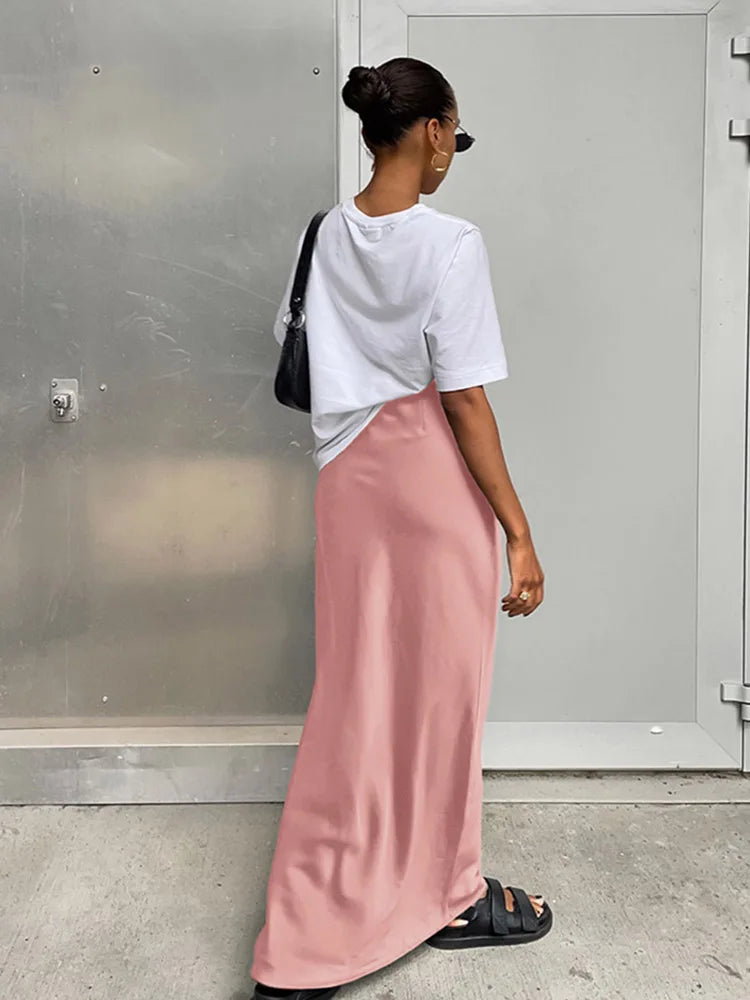Helena Silk Maxi Skirt