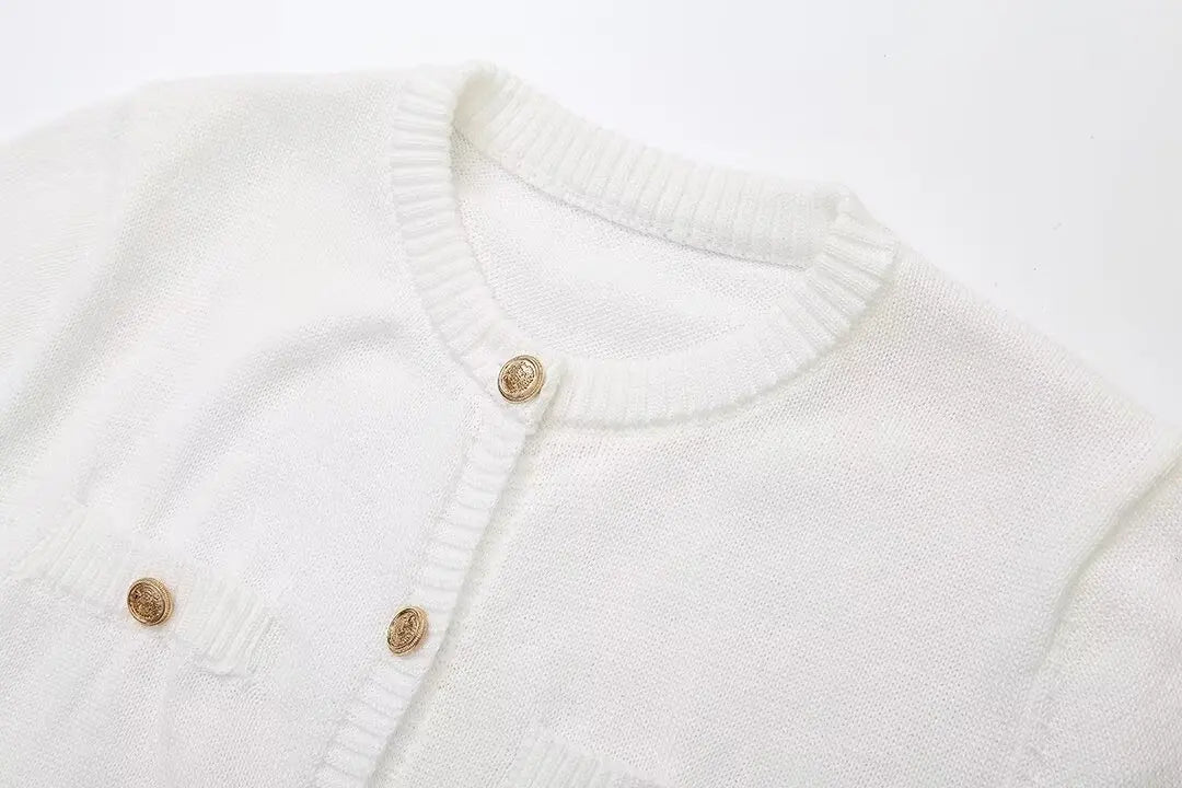 Araminta Button Short Sleeve Dress