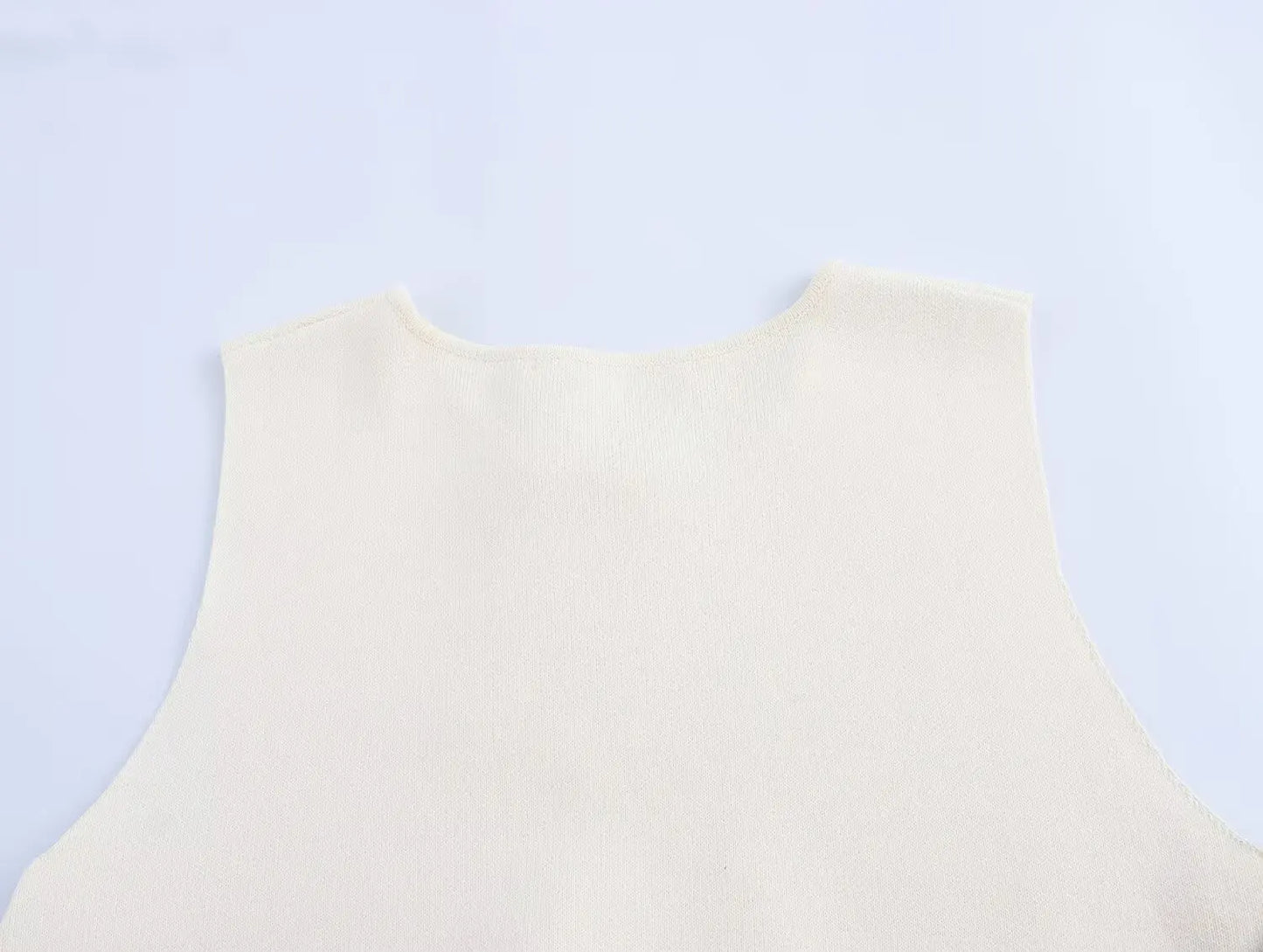 Lily Knitted Sleeveless Crop Top