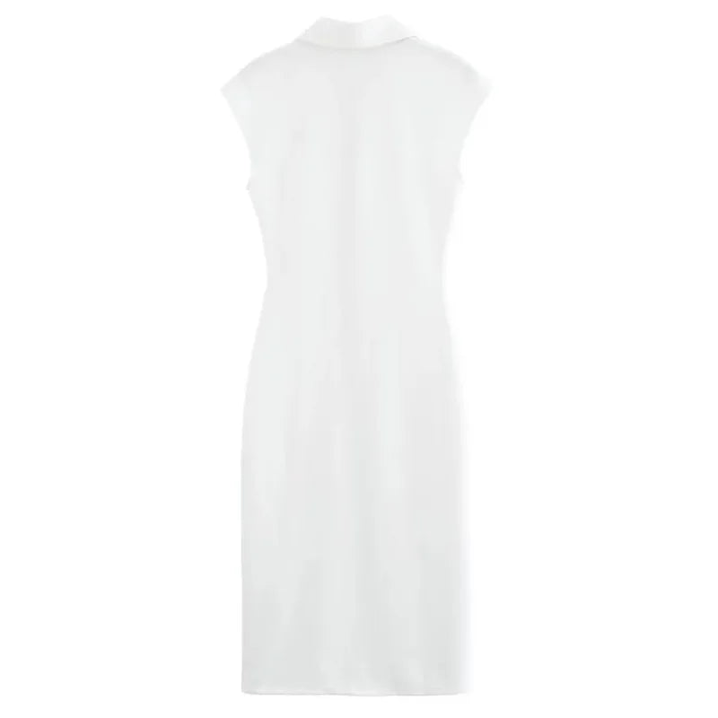 Felicity Button Midi Dress