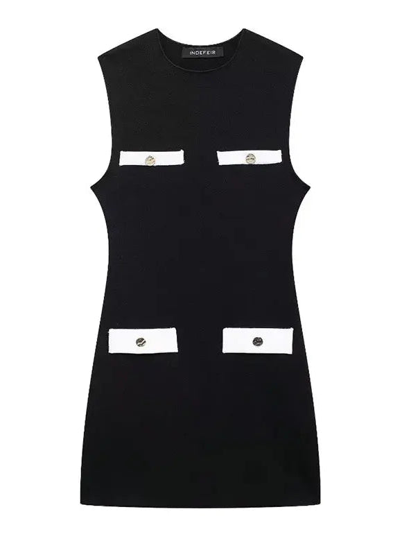 Cecilia Sleeveless Chic Knit Dress