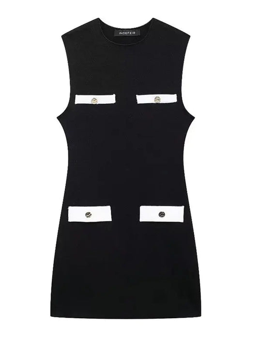 Cecilia Sleeveless Chic Knit Dress
