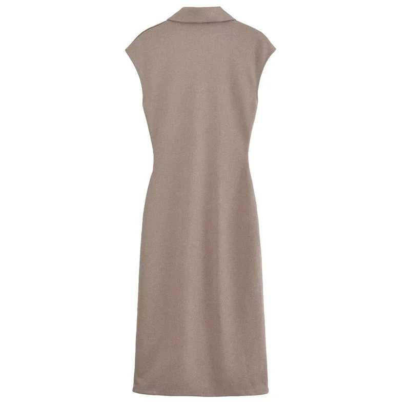 Felicity Button Midi Dress