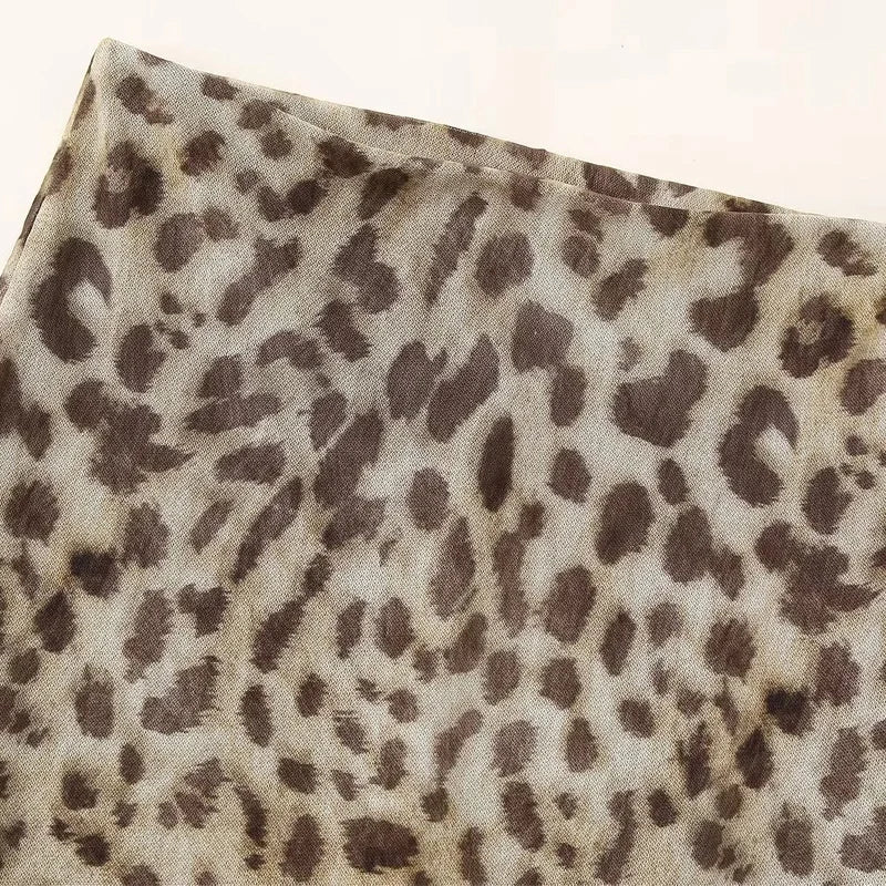 Lulu Leopard Print Skirt
