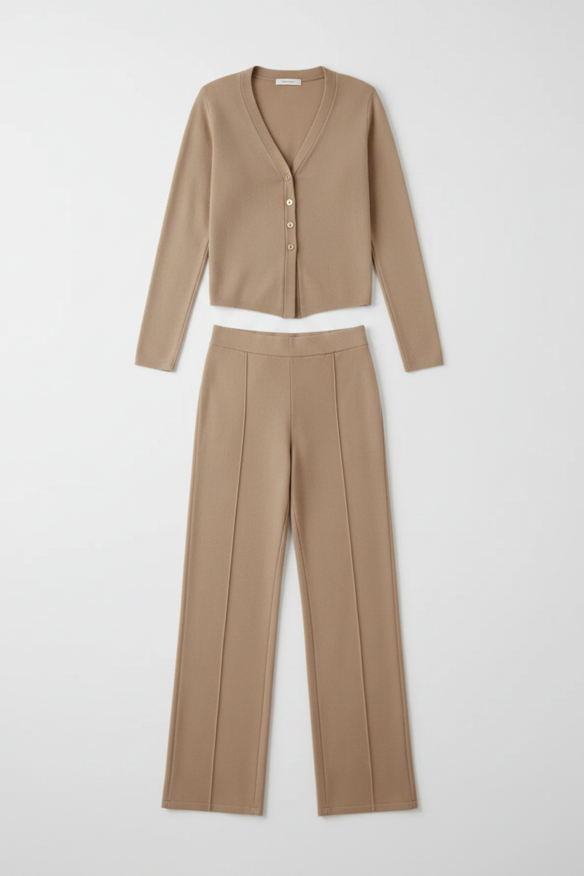 Amara Knit Co-Ord in Stone