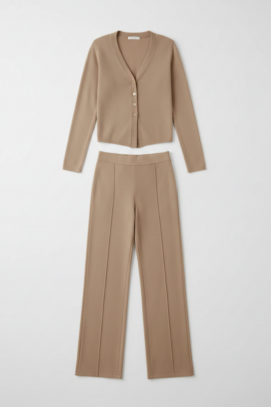 Amara Knit Co-Ord in Stone