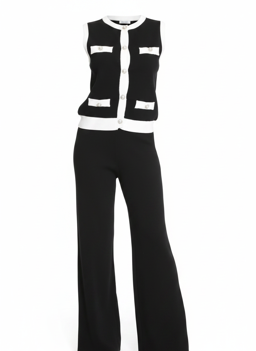 Vivienne Knit Co-Ord - Black