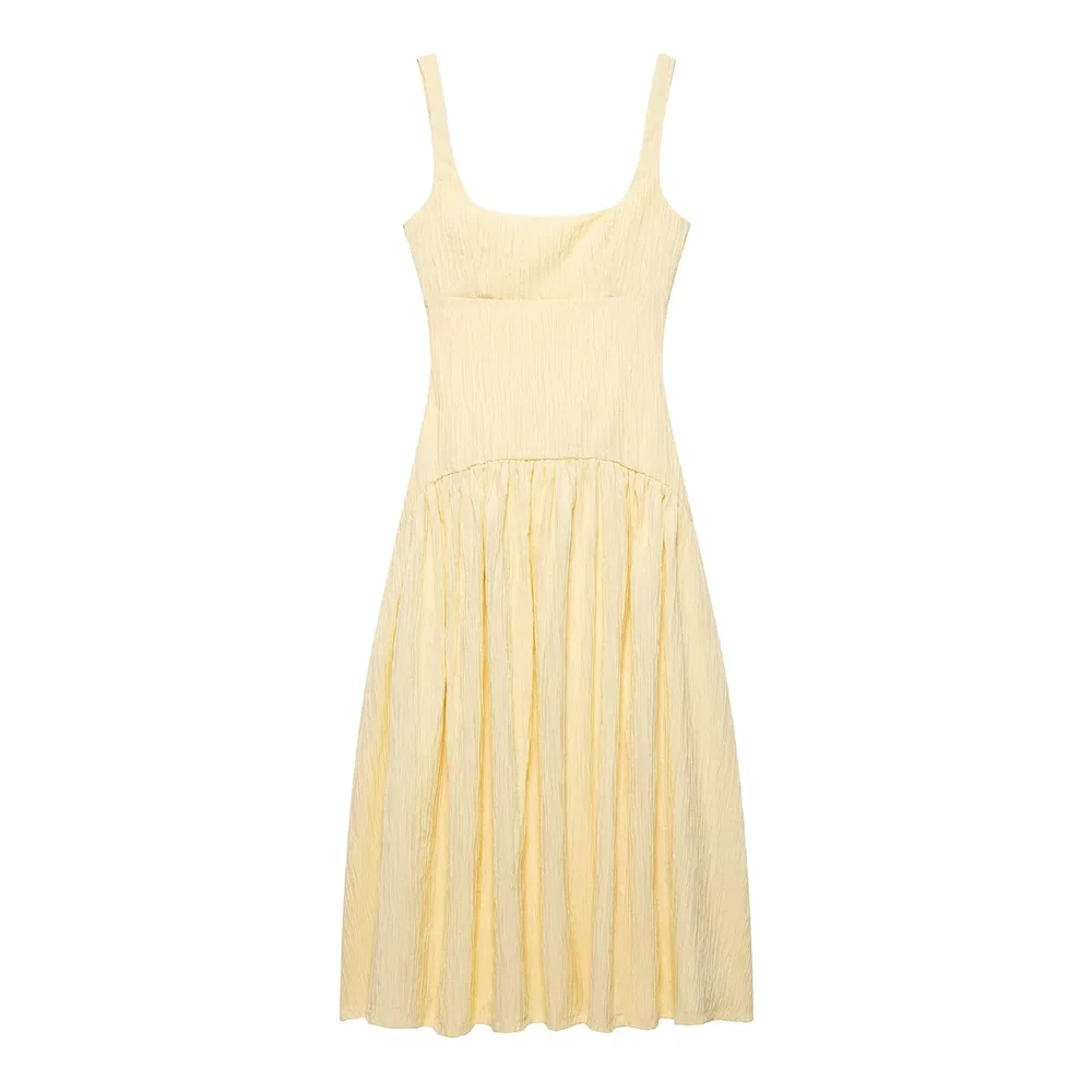 Backless Square Neck A-Line Charlotte Maxi Dress