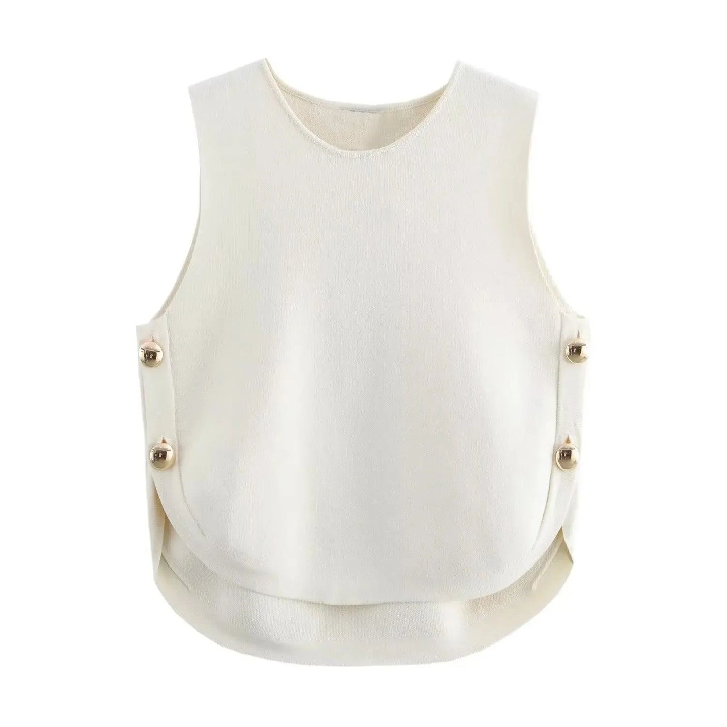 Lily Knitted Sleeveless Crop Top