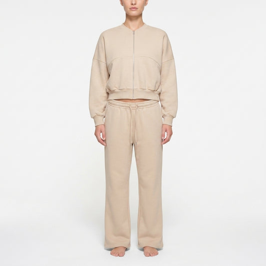Cecilia Lounge Co-Ord in Oatmeal - Studio View